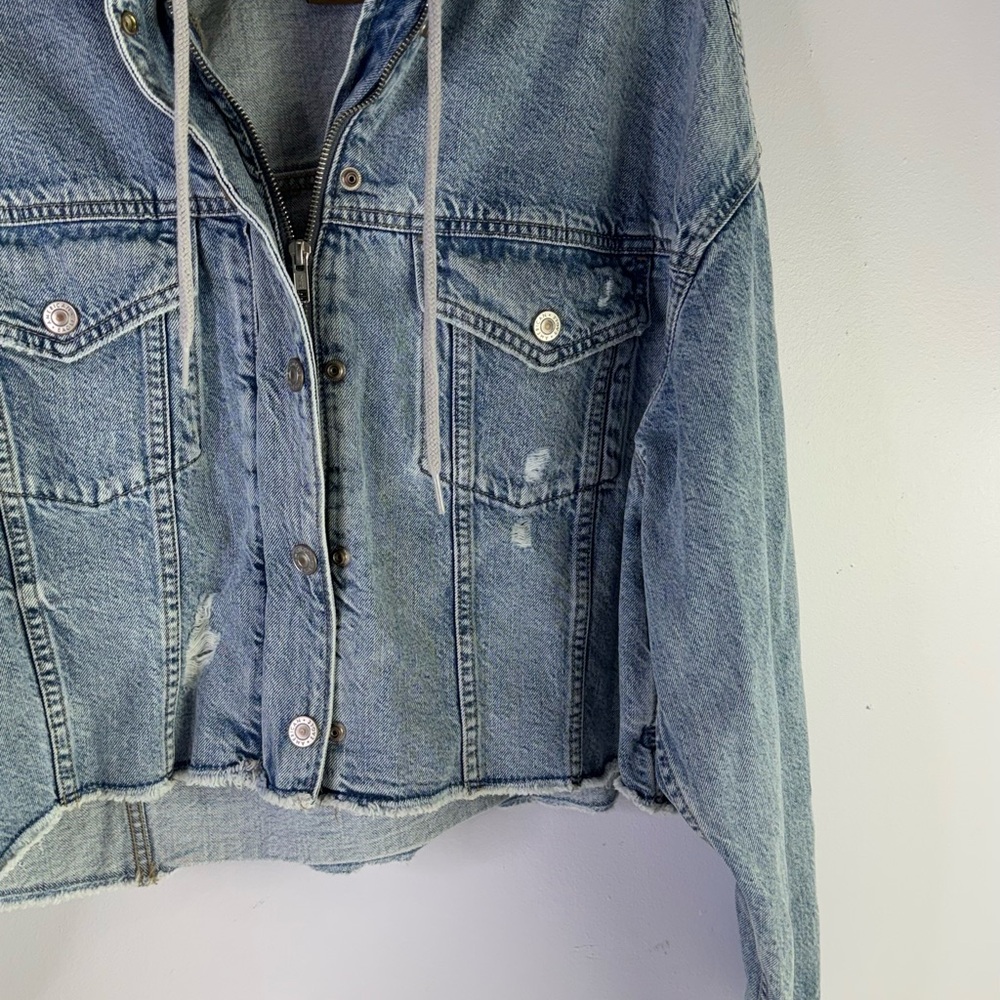 American Eagle Outfitters Denim Jacket with Tan Label size XL - Picture 3 of 5